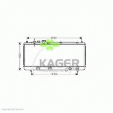 31-1397 KAGER Радиатор, охлаждение двигателя