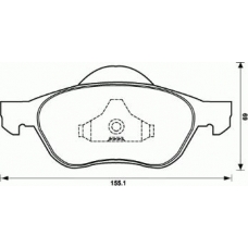 573025B BENDIX Комплект тормозных колодок, дисковый тормоз