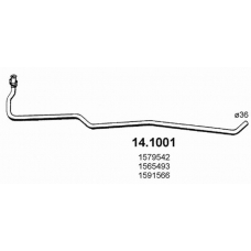 14.1001 ASSO Труба выхлопного газа