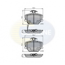 CBP31019 COMLINE Комплект тормозных колодок, дисковый тормоз