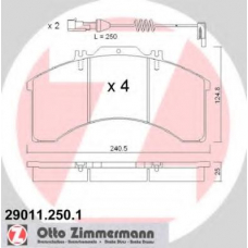 29011.250.1 ZIMMERMANN Комплект тормозных колодок, дисковый тормоз