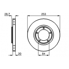 0 986 478 664 BOSCH Тормозной диск