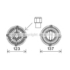 FDC447 AVA Сцепление, вентилятор радиатора