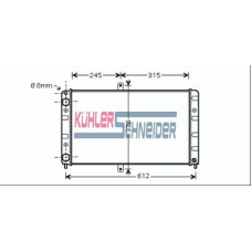 4800121 KUHLER SCHNEIDER Радиатор, охлаждение двигател