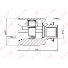 CI3402 LYNX Ci-3402 шрус внутренний honda cr-v 2.0 01>