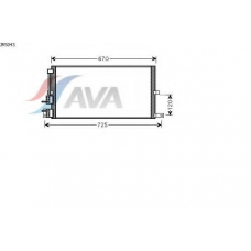 JR5043 AVA Конденсатор, кондиционер