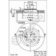 BS 8479 BRECO Тормозной диск