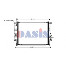 050007N AKS DASIS Радиатор, охлаждение двигателя