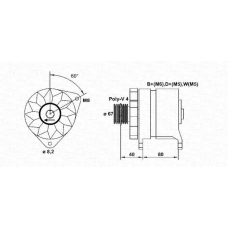 054022708010 MAGNETI MARELLI Генератор