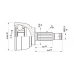 CVJ5561.10 OPEN PARTS Шарнирный комплект, приводной вал