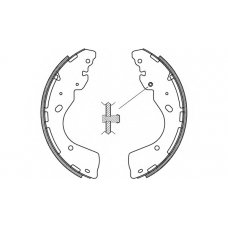 BSA2233.00 OPEN PARTS Комплект тормозных колодок