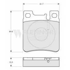 FB210241 FLENNOR Комплект тормозных колодок, дисковый тормоз