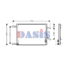 012290N AKS DASIS Конденсатор, кондиционер