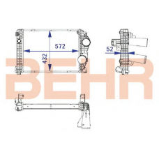 2204102 BEHR Intercooler