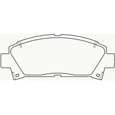 P 83 028 BREMBO Комплект тормозных колодок, дисковый тормоз