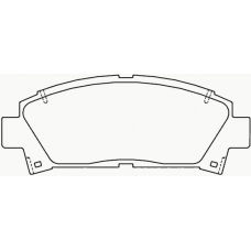 P 83 028 BREMBO Комплект тормозных колодок, дисковый тормоз