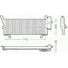 DCN09090 DENSO Конденсатор, кондиционер