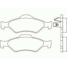 P 24 054 BREMBO Комплект тормозных колодок, дисковый тормоз