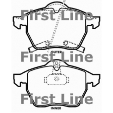 FBP3268 FIRST LINE Комплект тормозных колодок, дисковый тормоз