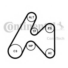 6PK1660K3 CONTITECH Поликлиновой ременный комплект