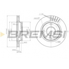 DBA887V BREMSI Тормозной диск