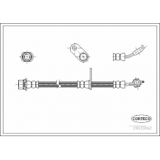 19033062 CORTECO Тормозной шланг