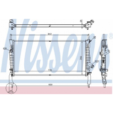 69226 NISSENS Радиатор, охлаждение двигателя