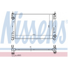 61924 NISSENS Радиатор, охлаждение двигателя