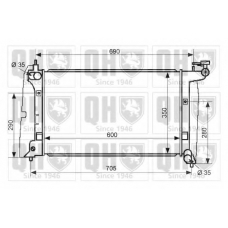 QER2515 QUINTON HAZELL Радиатор, охлаждение двигателя