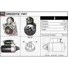 DRS3316 DELCO REMY Стартер