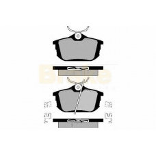 PA1134 BRAKE ENGINEERING Комплект тормозных колодок, дисковый тормоз