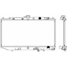 2211-1002 SAKURA  Automotive Радиатор, охлаждение двигателя