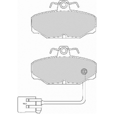 FD6593A NECTO Комплект тормозных колодок, дисковый тормоз