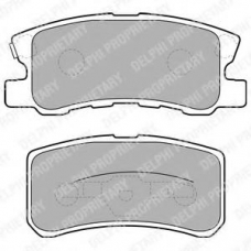 LP1691 DELPHI Комплект тормозных колодок, дисковый тормоз