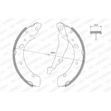 152-2417 WEEN Комплект тормозных колодок