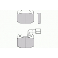 12-0274 E.T.F. Комплект тормозных колодок, дисковый тормоз
