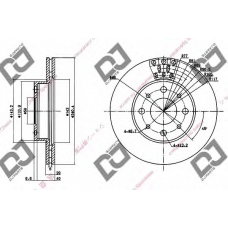 BD1294 DJ PARTS Тормозной диск