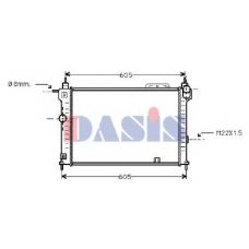 151450N AKS DASIS Радиатор, охлаждение двигателя