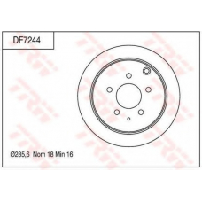 DF7244 TRW Тормозной диск