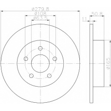 8DD 355 118-211 HELLA Тормозной диск