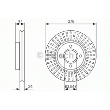 0 986 479 864 BOSCH Тормозной диск