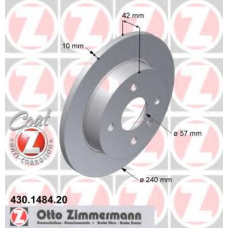 430.1484.20 ZIMMERMANN Тормозной диск