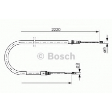 1 987 477 652 BOSCH Трос, стояночная тормозная система