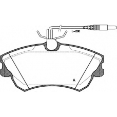 BPA0638.02 OPEN PARTS Комплект тормозных колодок, дисковый тормоз