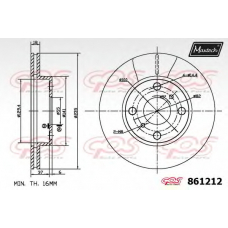 861212.0000 MAXTECH Тормозной диск