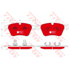 GDB1794DTE TRW Комплект тормозных колодок, дисковый тормоз