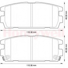 572581B BENDIX Комплект тормозных колодок, дисковый тормоз