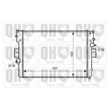 QER2416 QUINTON HAZELL Радиатор, охлаждение двигателя