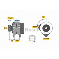 0 986 049 560 BOSCH Генератор