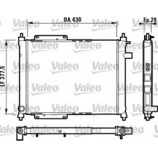 732759 VALEO Радиатор, охлаждение двигателя